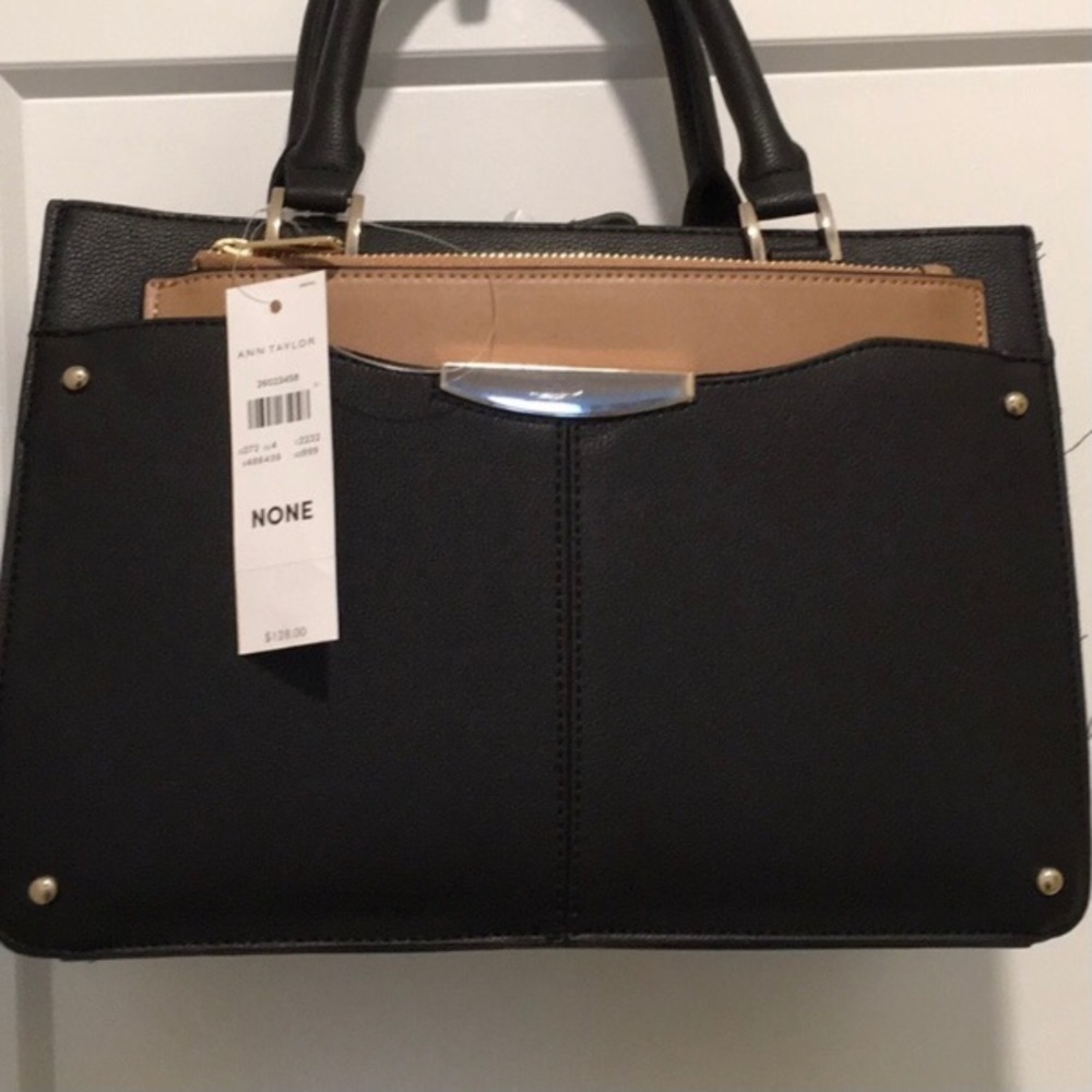 Ann‎ Taylor Black Tote Shoulder Bag
